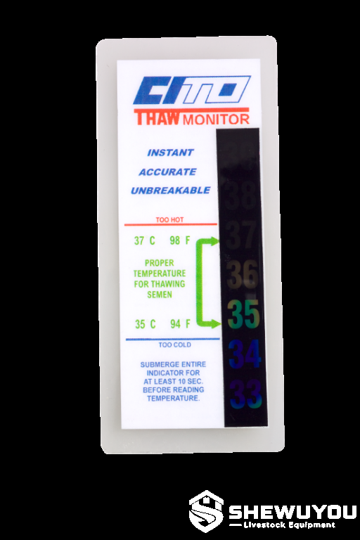 semen thawing thermometer for livestock artificial insemination