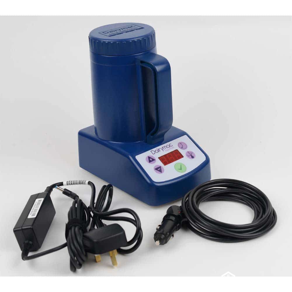 portable semen thawer with AI gun warmer and AC DC power accessories