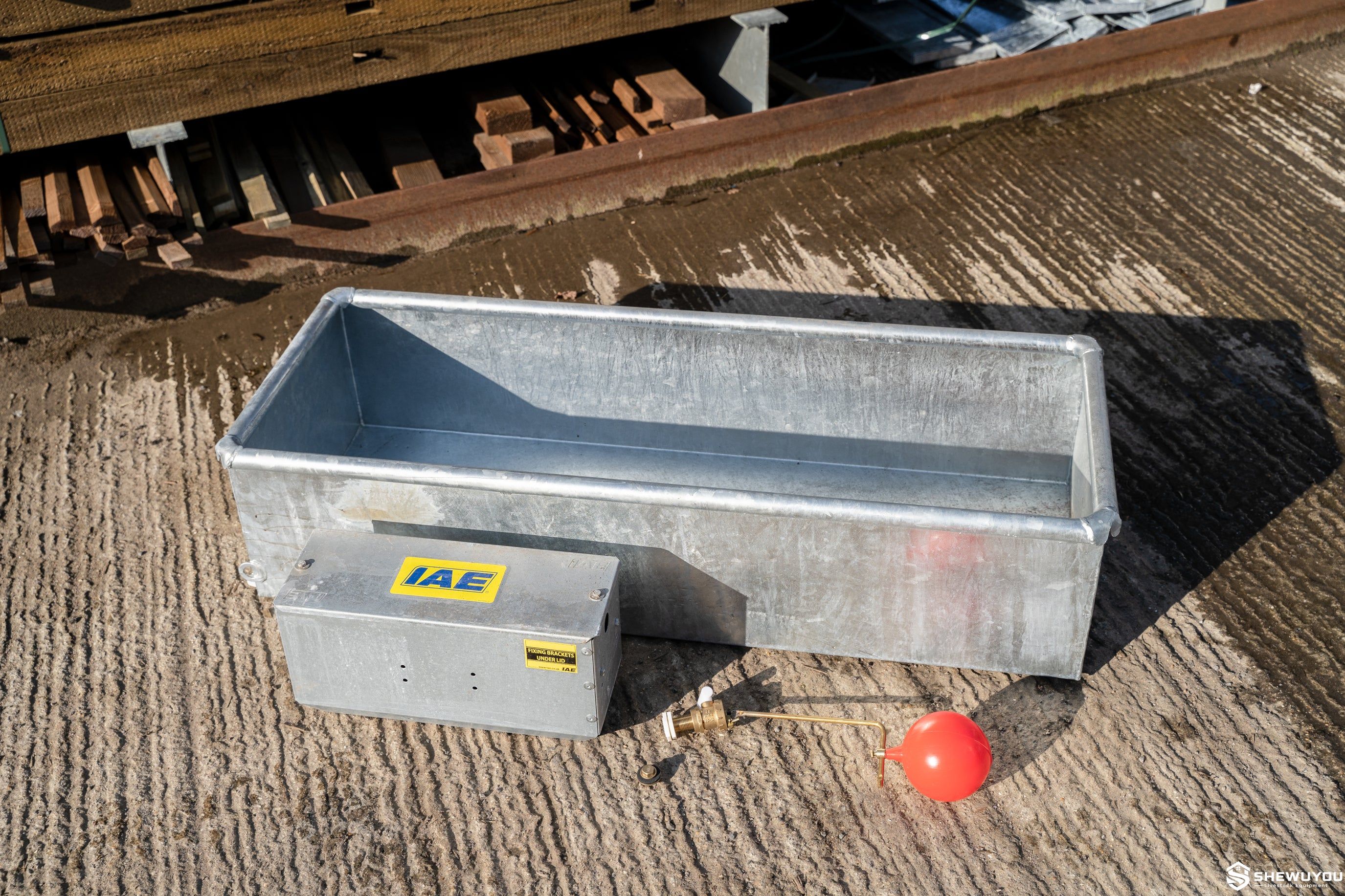 galvanized sheep water trough for livestock farming