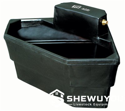 100L corner sheep water trough with float valve
