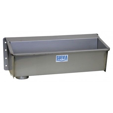 compact stainless steel wall mounted livestock drinking trough