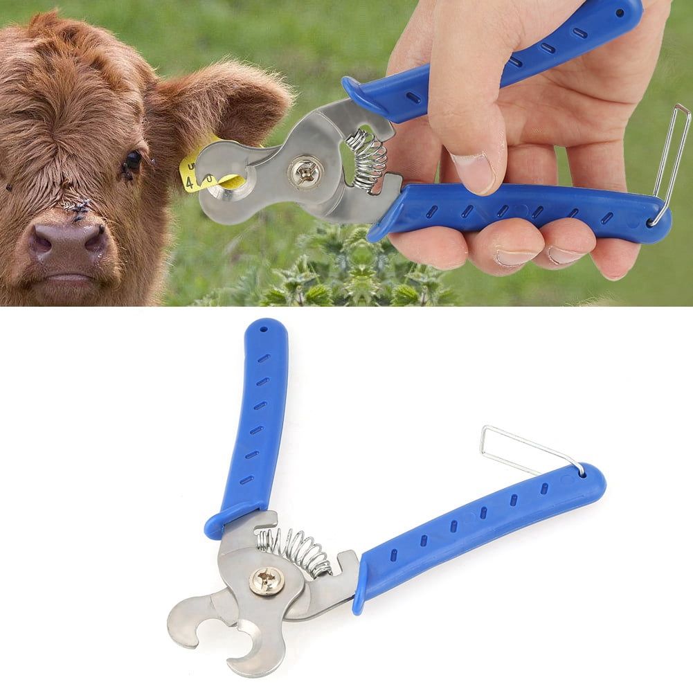 Cattle ear tag removal tool for livestock management