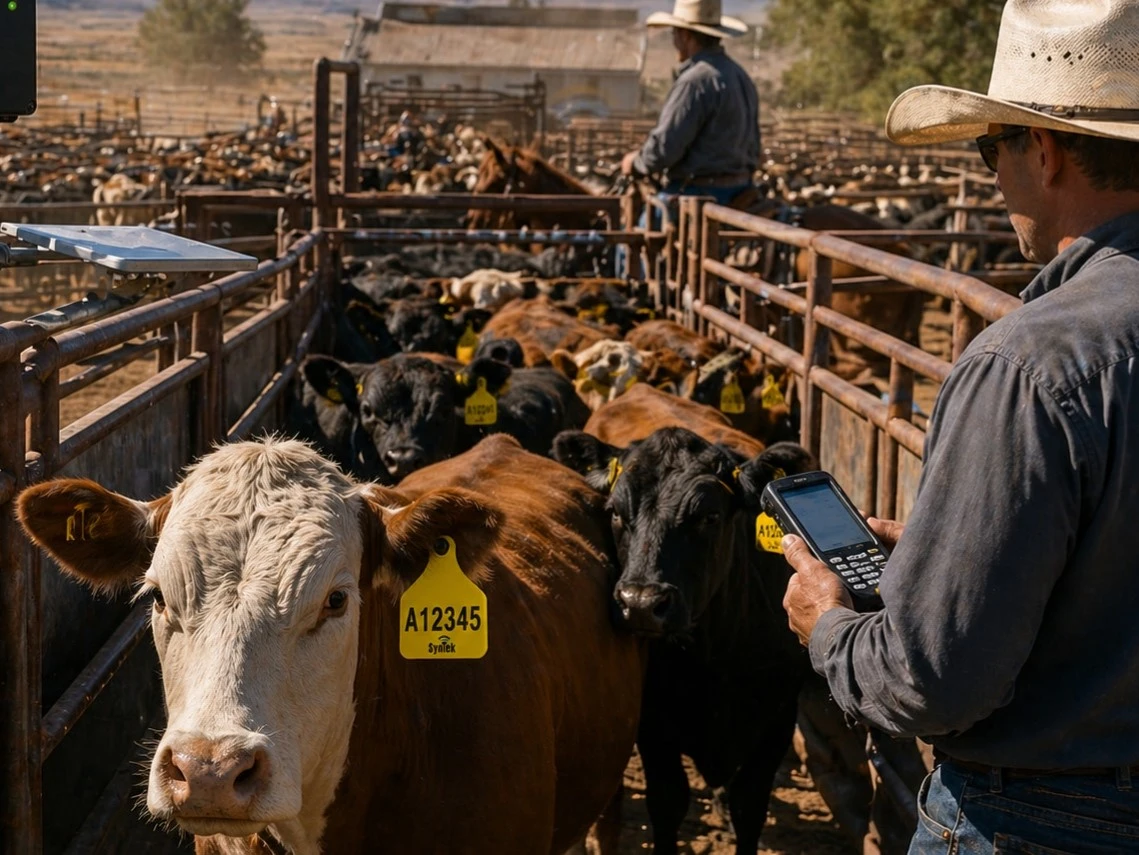 Smart cattle RFID identification management