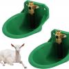 Plastic Goat Drinking Bowl with Brass Valve