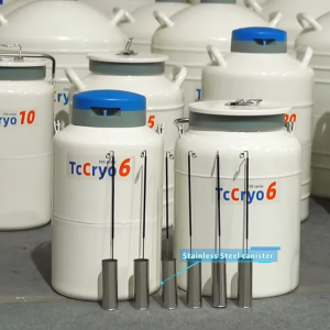 Stainless Steel Semen Storage Canister - SHEWUYOU Livestock Equipment