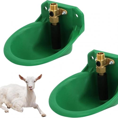 Plastic Goat Drinking Bowl with Brass Valve - SHEWUYOU Livestock Equipment