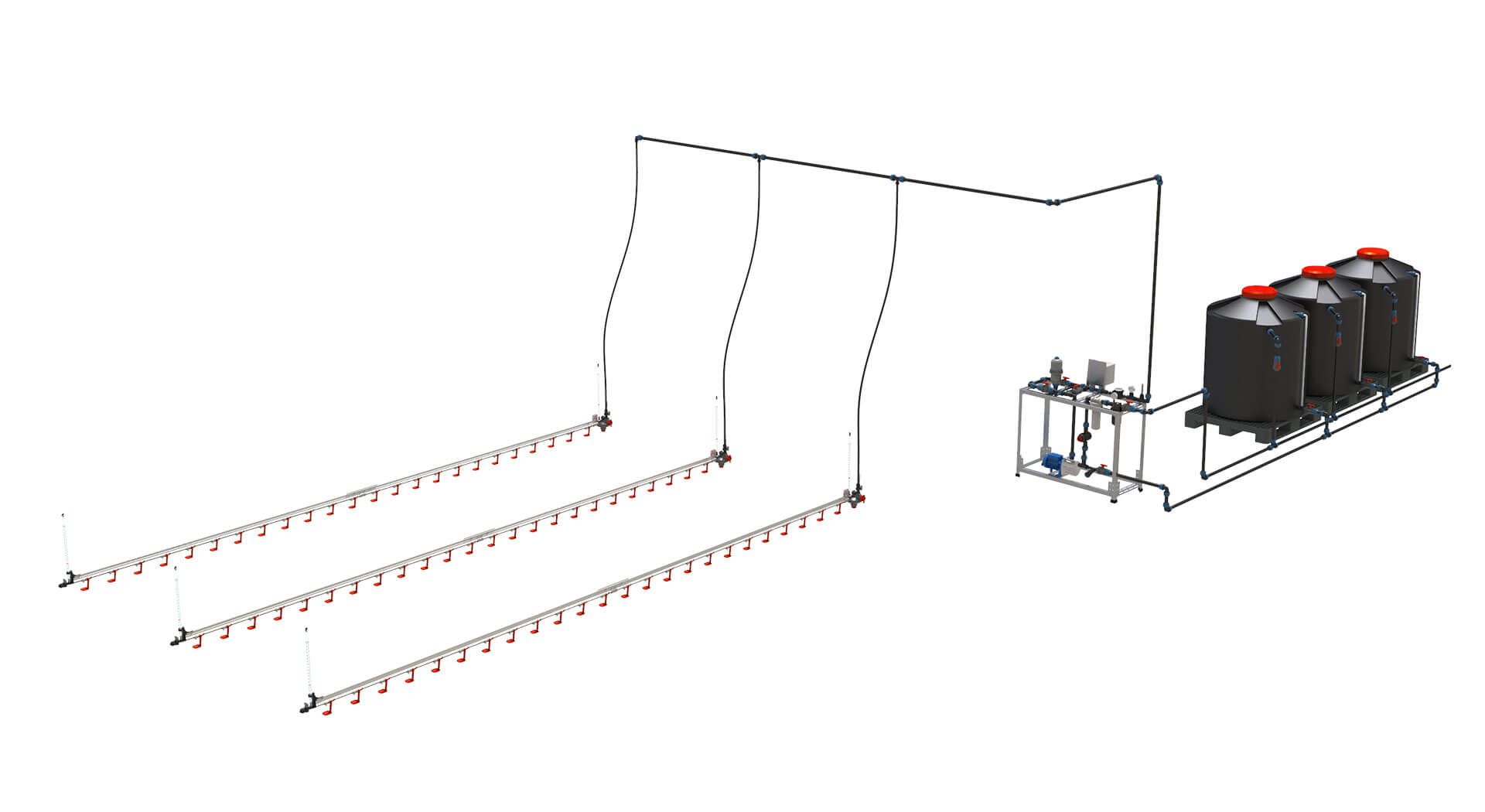 commercial poultry nipple drinking line system