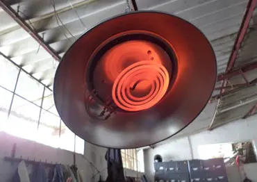 electric radiant brooder installation in poultry building