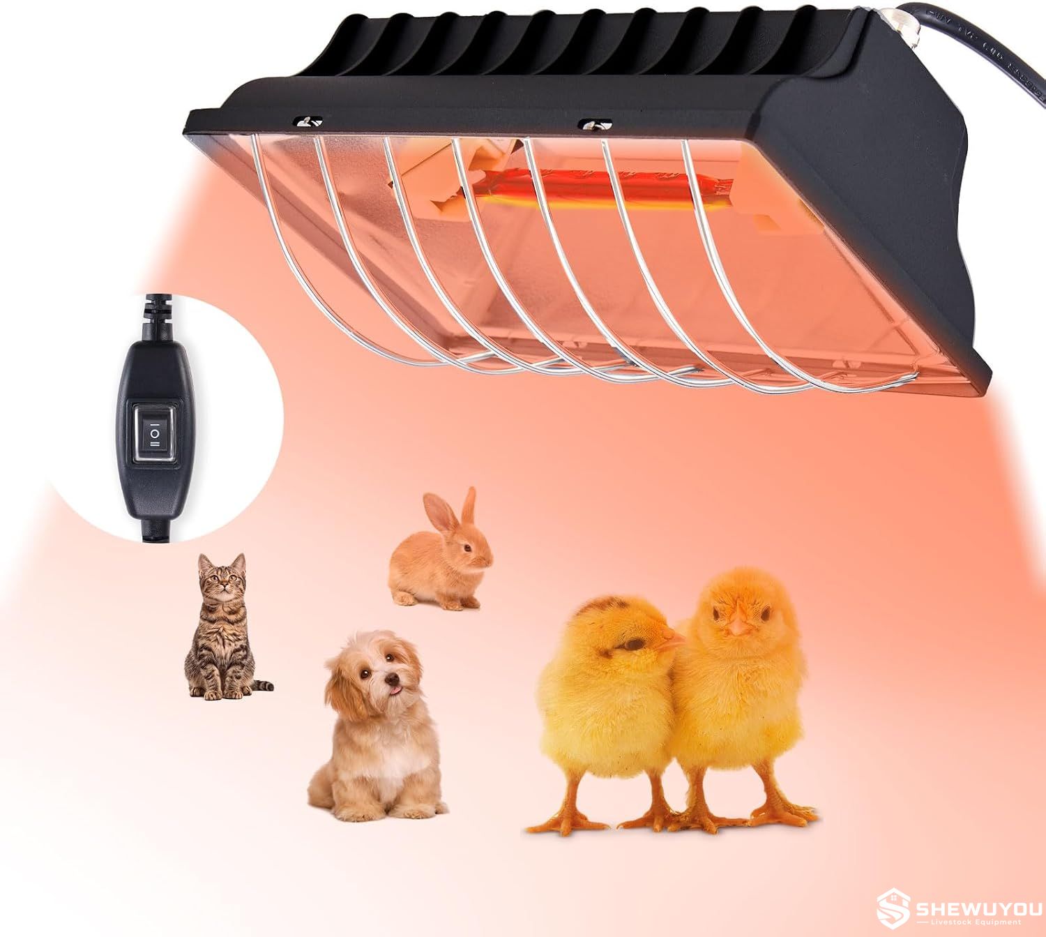 infrared poultry heat lamp reflector