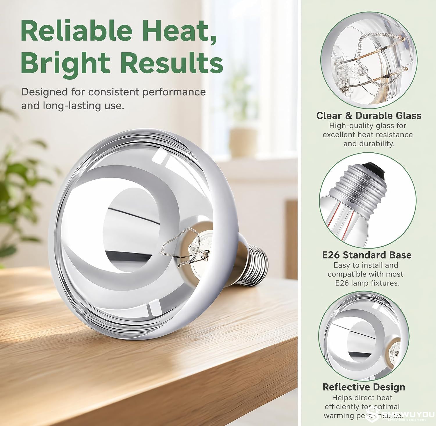 infrared poultry heat lamp reflector guard