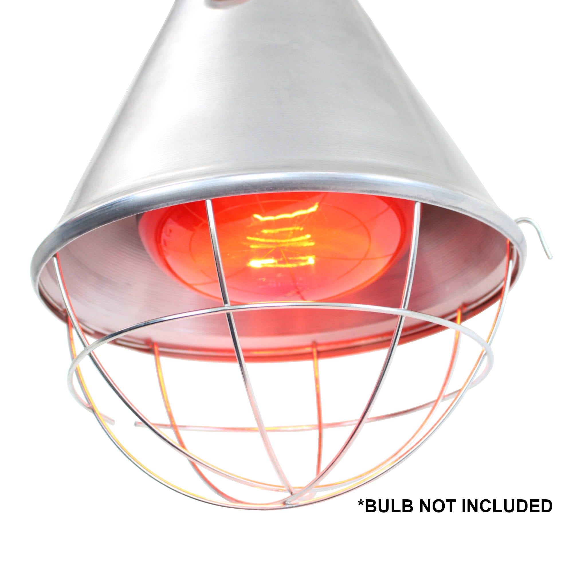poultry heat lamp protective wire guard