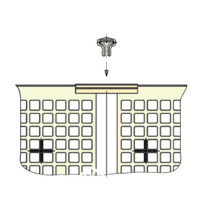 Chick Guard Connecting Hinge installation detail
