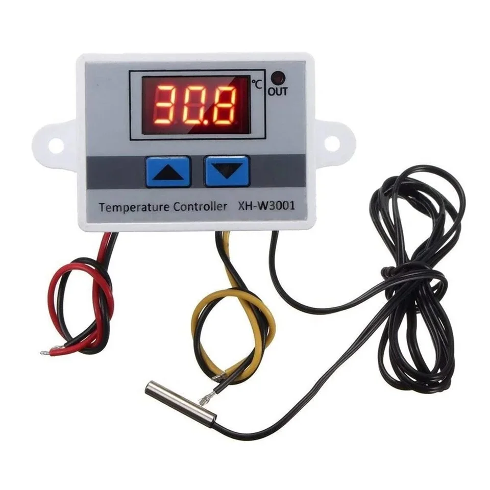 digital brooder thermostat controller and temperature sensor