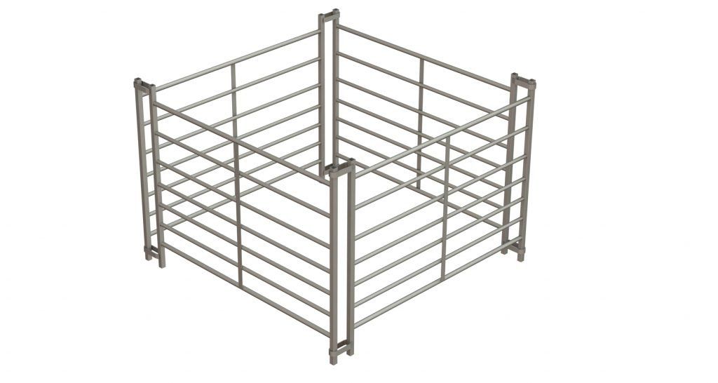 7-rail interlocking galvanized sheep panel