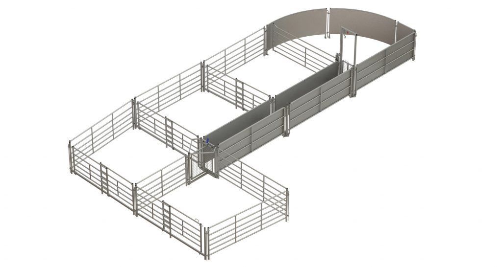 sheep panel with sliding gate