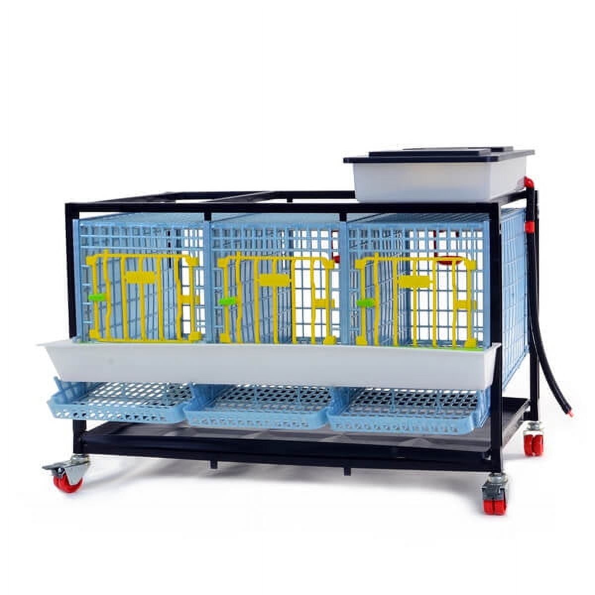Mobile chick cage for poultry brooding