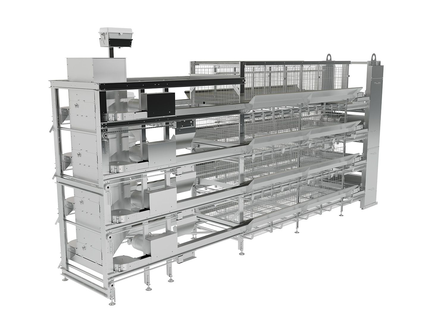 automatic layer chain feeding system