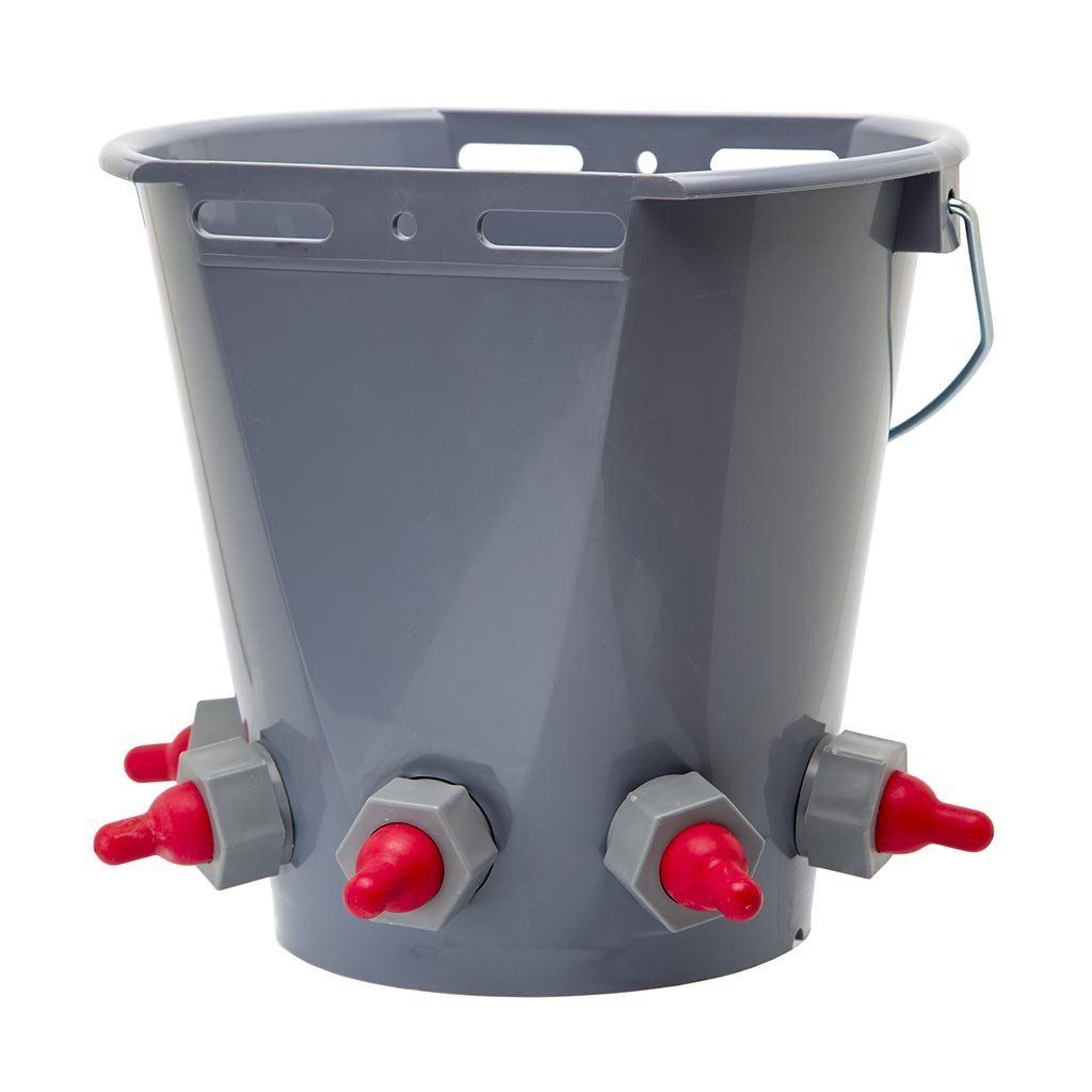 5-teat lamb feeding bucket