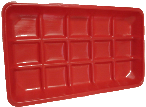 rectangular poultry chick feeder tray