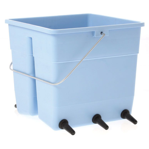 square multi-teat lamb and goat kid feeding bucket