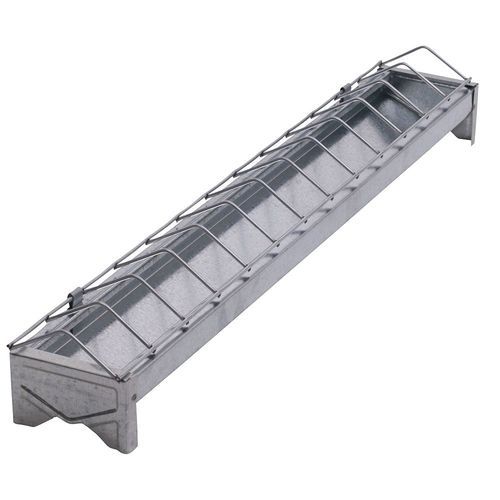 galvanized chick feeder 50cm with wire grill