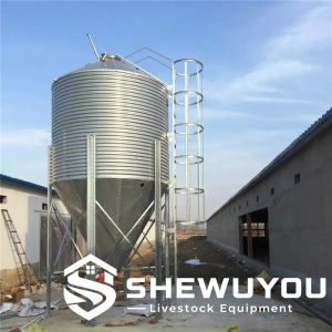 Hot-Dip Galvanized Chicken Feed Silo
