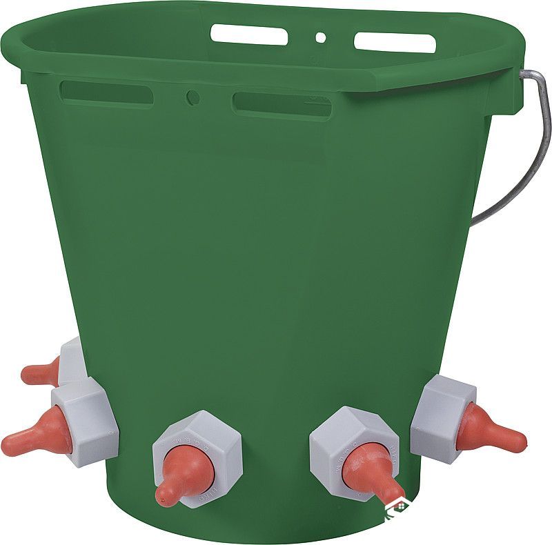 fence-mounted lamb feeding bucket