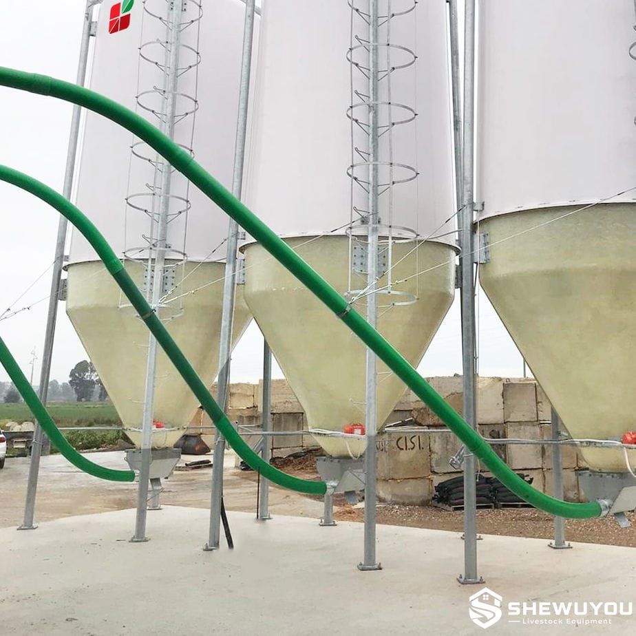 flexible auger feed conveyor system