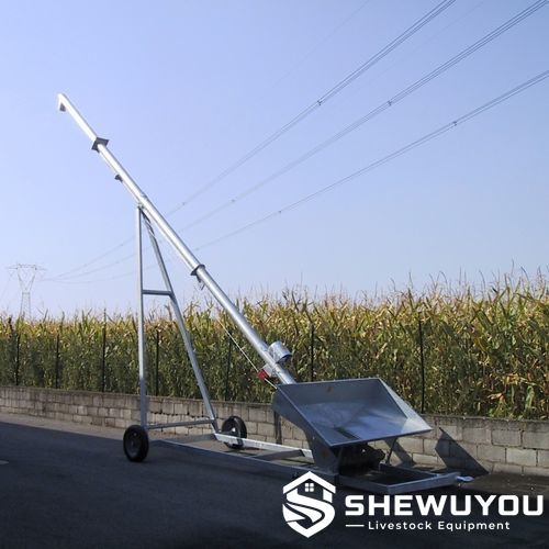 galvanized rigid auger conveyor for grain and animal feed