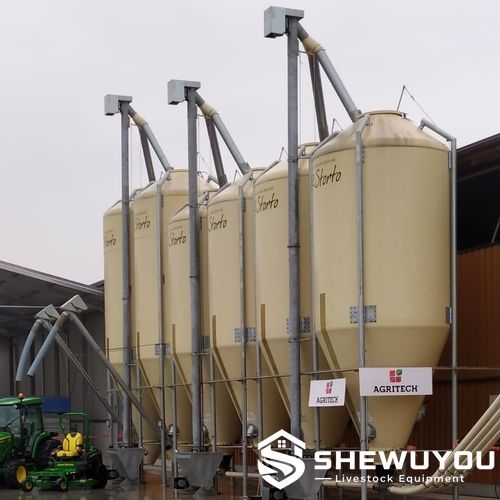vertical screw feed conveyor