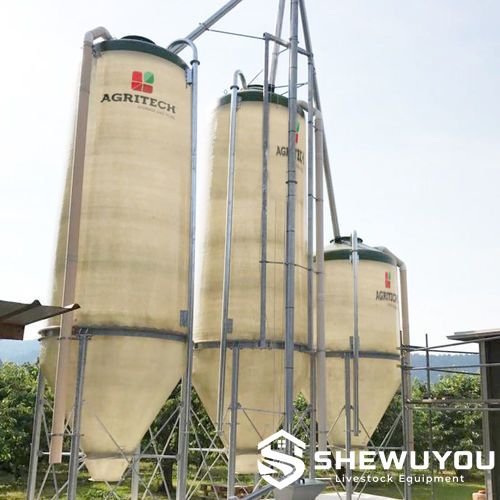 vertical screw conveyor silo installation