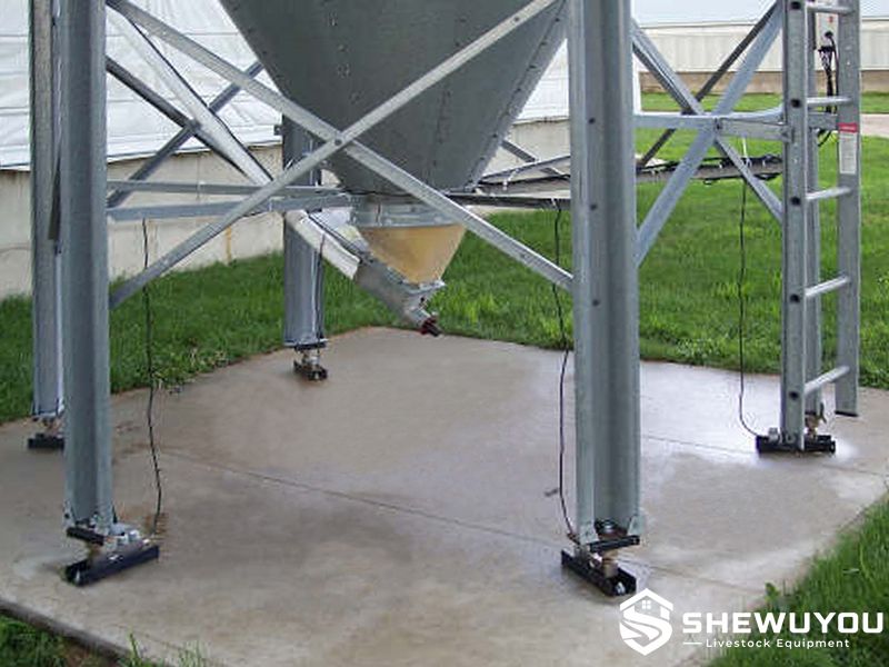 feed bin inventory monitoring system with load cells
