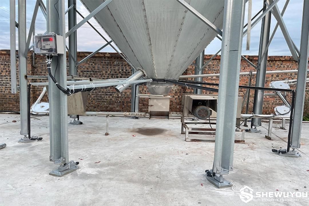 livestock feed silo electronic weighing system
