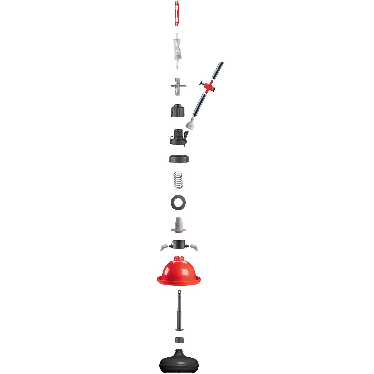 automatic bell drinker component structure