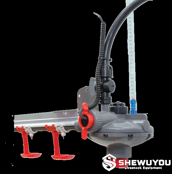 automatic poultry pressure regulator with wired flush control