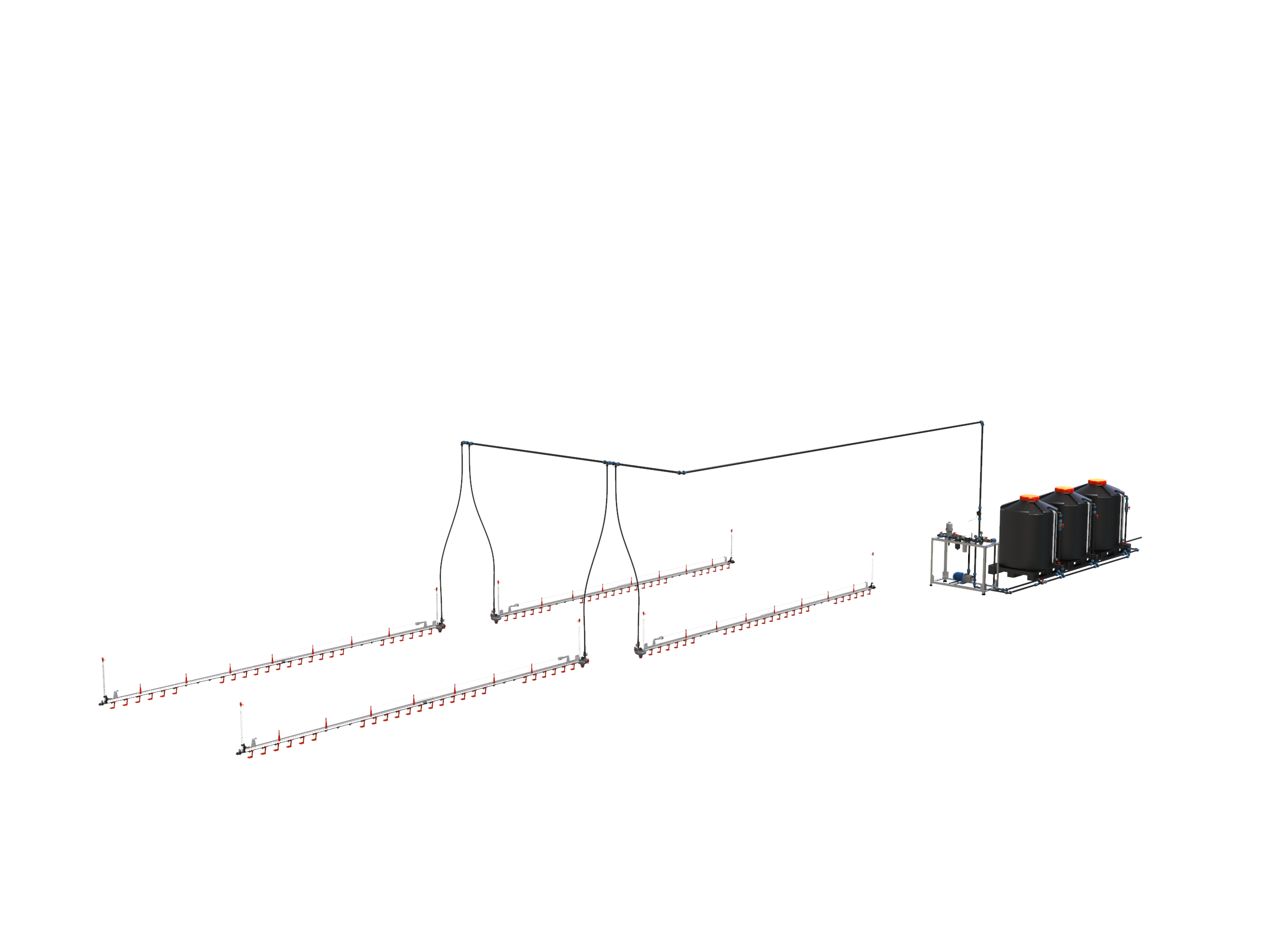 commercial poultry nipple drinking line system