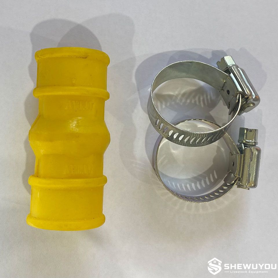 22mm square nipple drinking pipe coupling with clamps