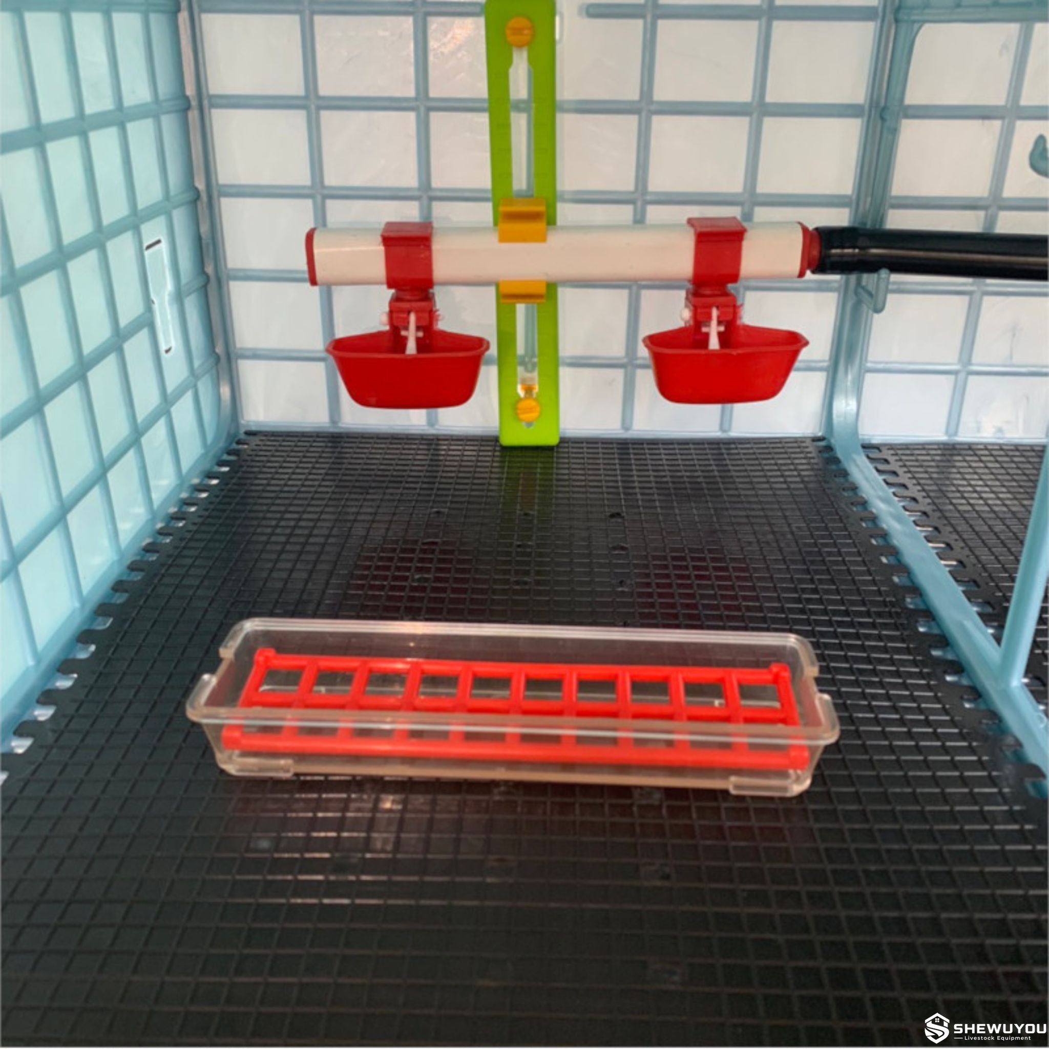 poultry drinker cup waterline installation