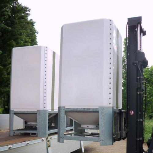 Compact Fiberglass Feed Silo - SHEWUYOU Livestock Equipment
