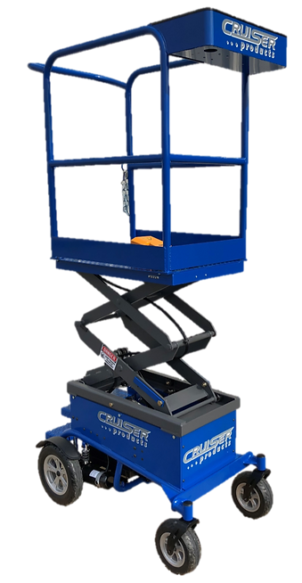 Adjustable height poultry inspection trolley