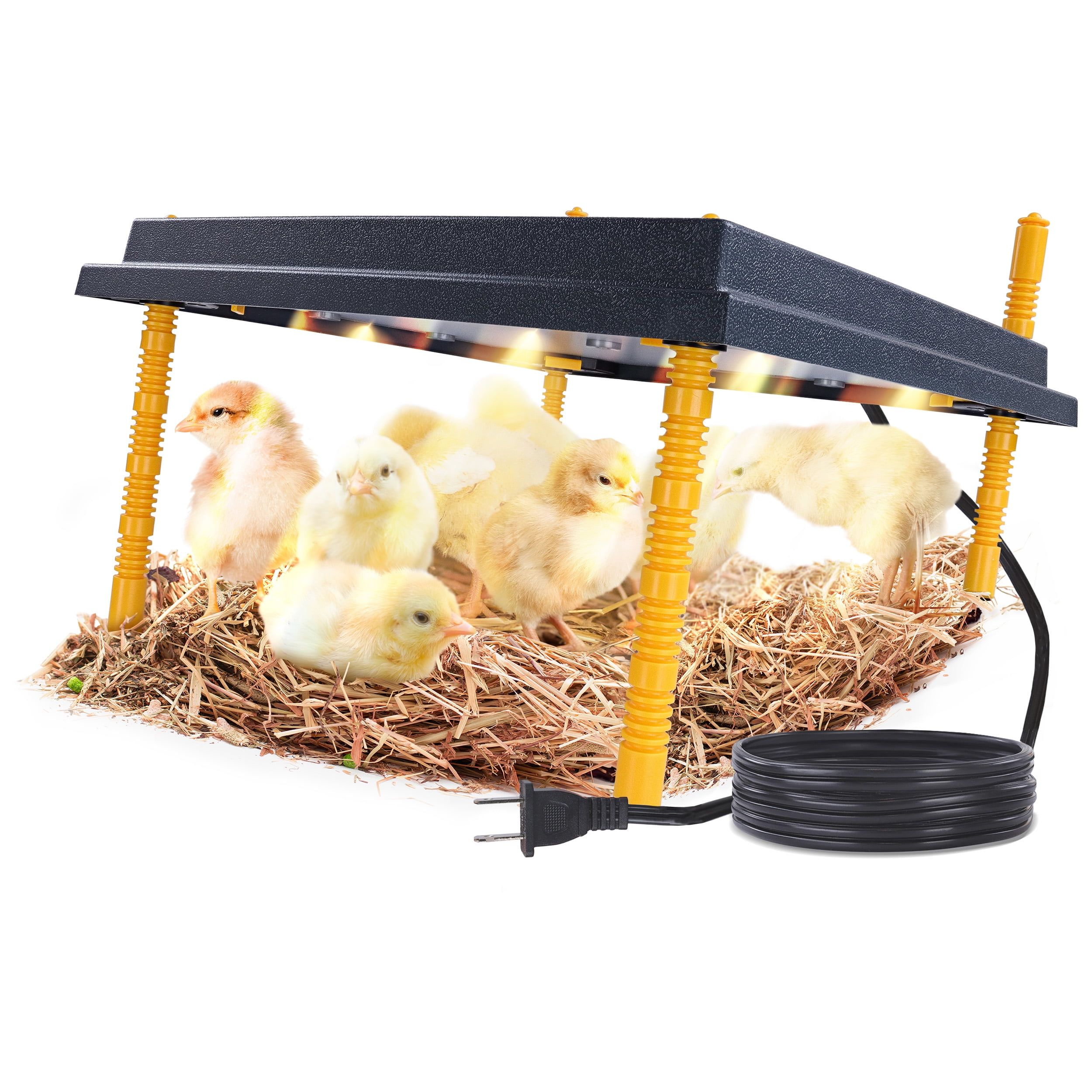 four-wheel poultry inspection trolley for multi-tier cage systems