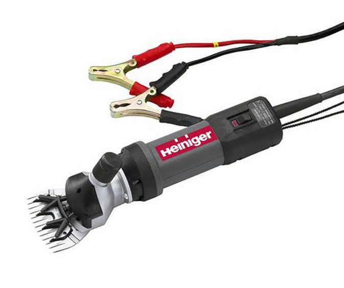 12V sheep clipper with battery clamps
