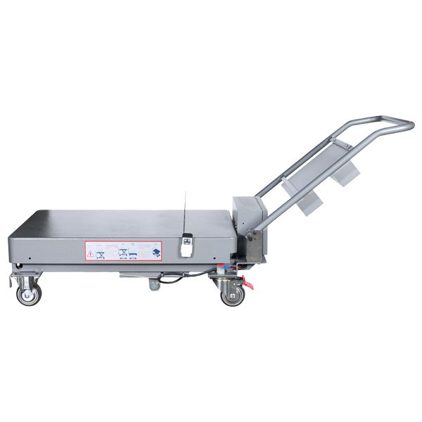 Mobile poultry lifting inspection platform side view