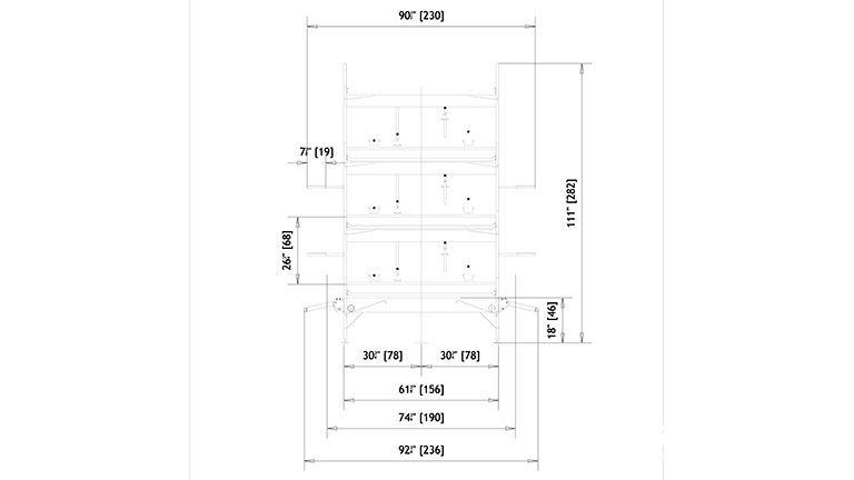 Ideal FAS pullet rearing system drawing
