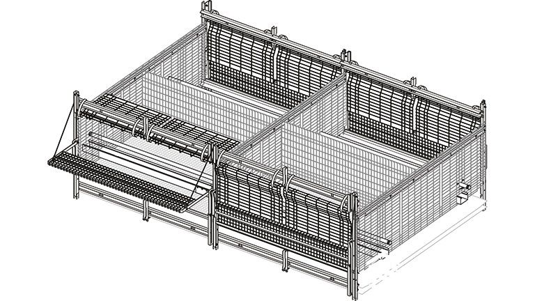 Ideal FAS multi-level pullet rearing system
