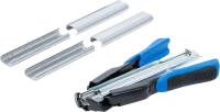 Poultry cage C-ring pliers with automatic ring magazine