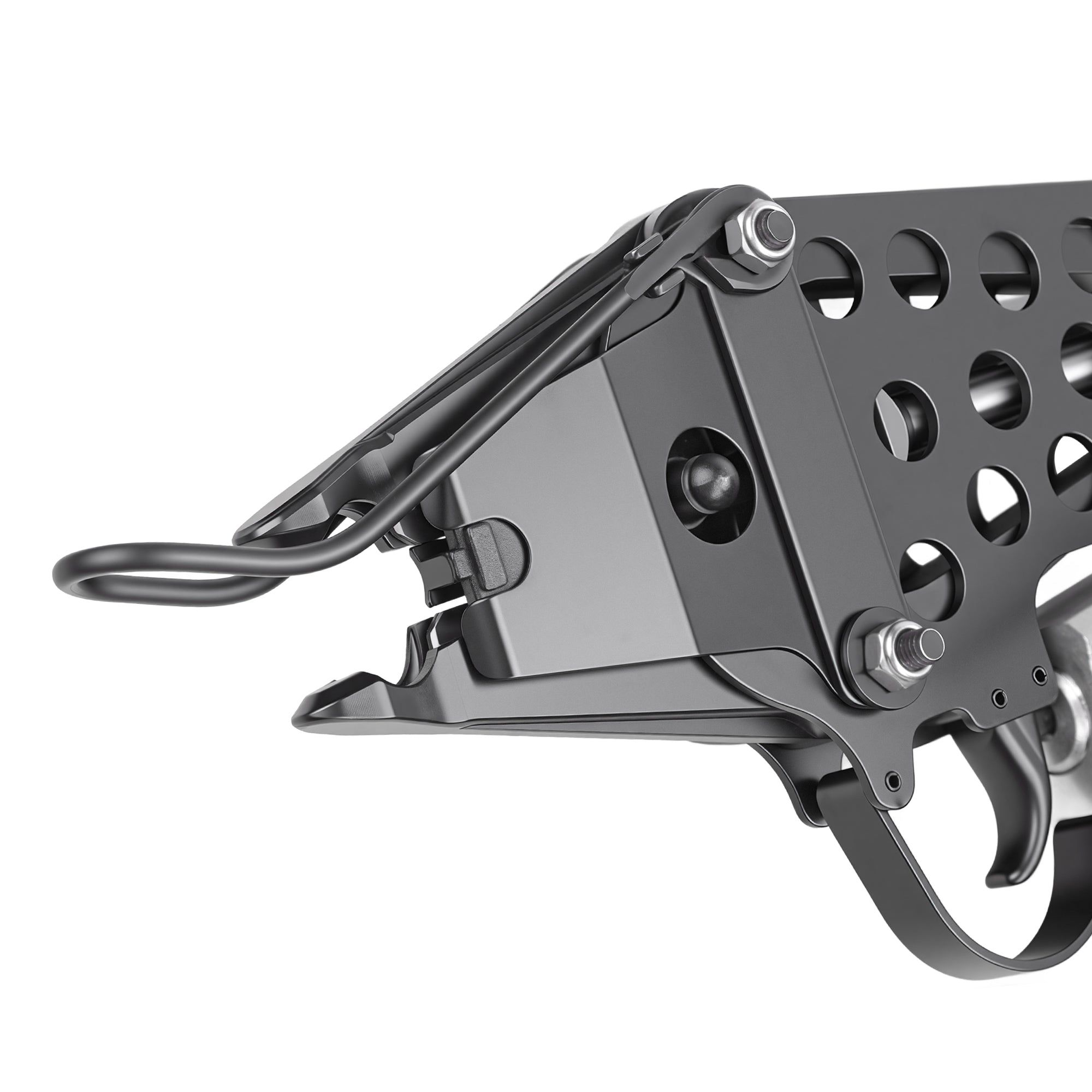 Pneumatic C-ring gun jaw and forming mechanism