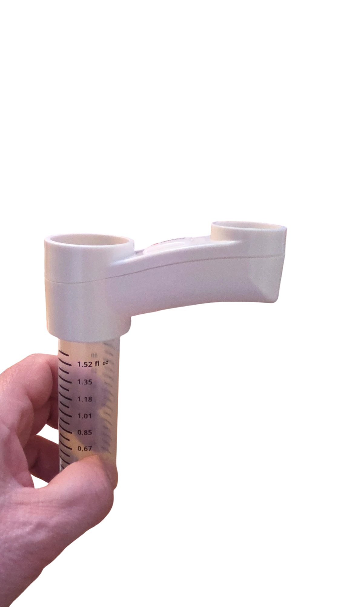 Poultry nipple drinker water flow measuring gauge