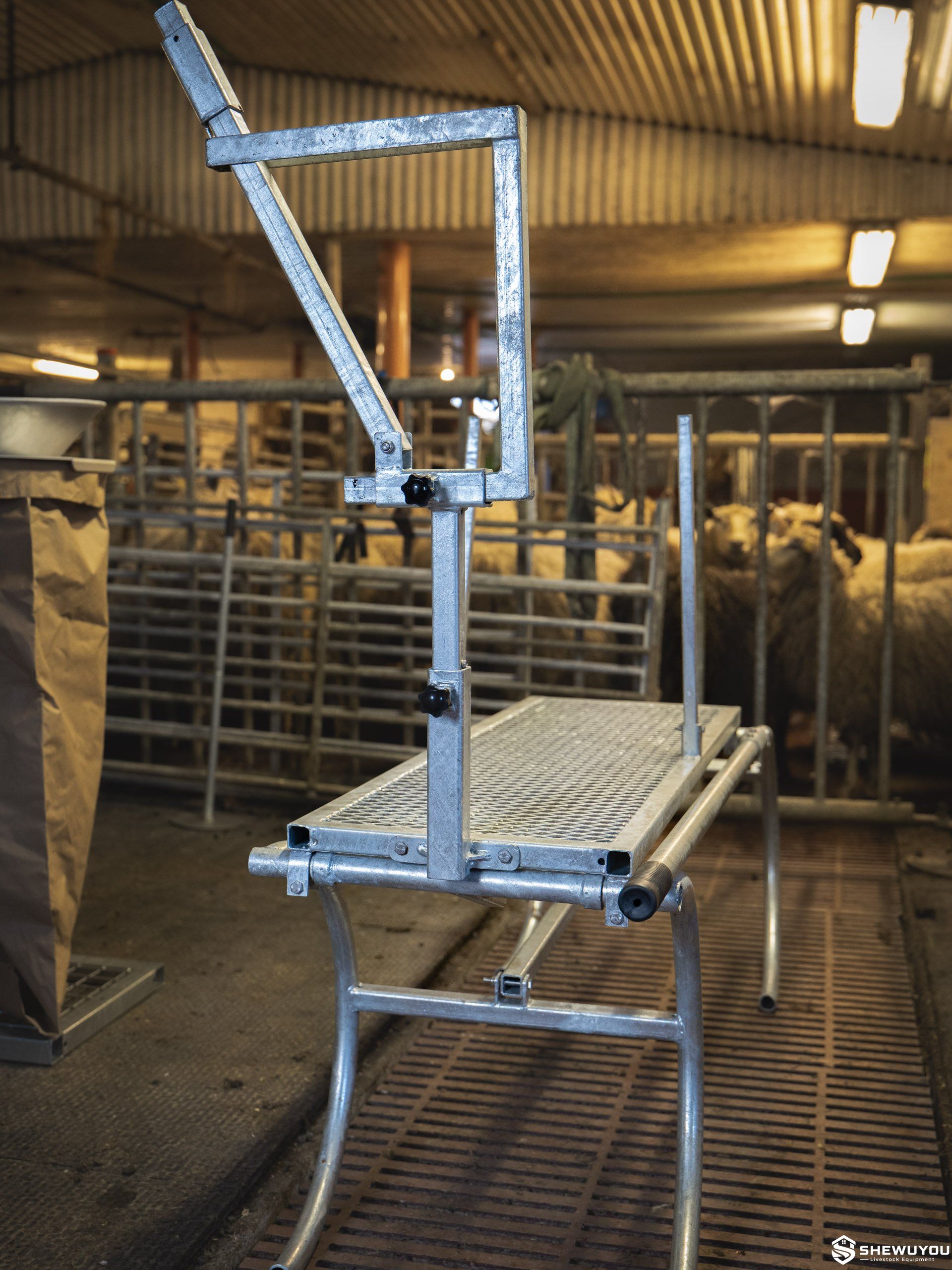 portable sheep shearing machine stand