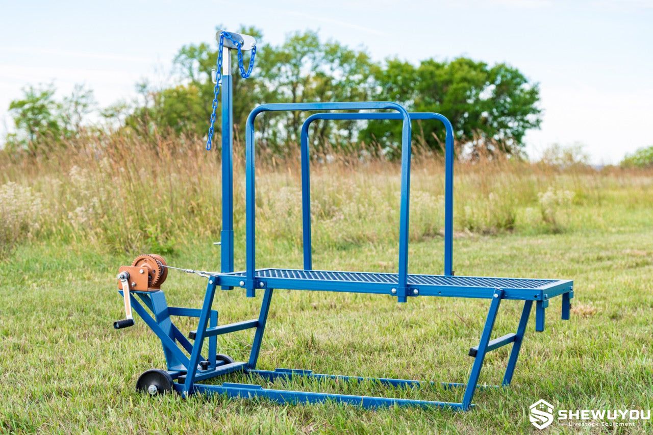 professional sheep shearing equipment stand
